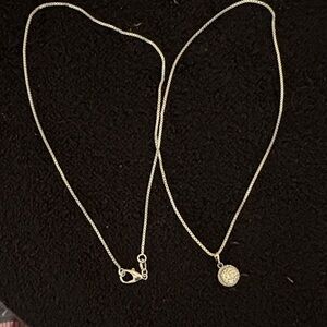 Elegant 925 Silver Pendant and Necklace